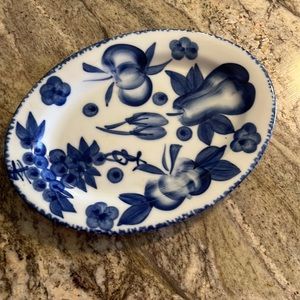 Beautiful OVAL Plate 
Stamped Vintage Nantucket Distributing Co 
9.25” long